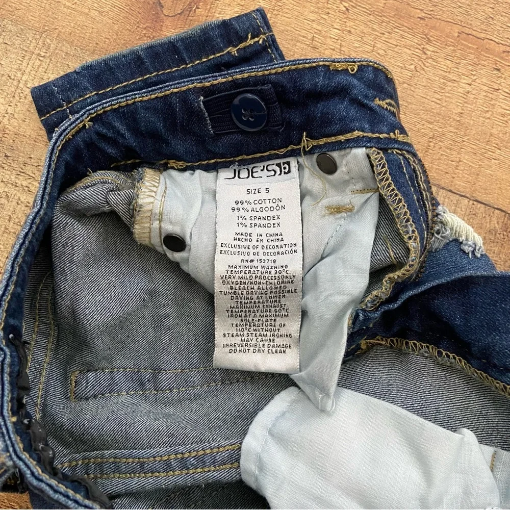 JEANS JOE’S Skinny Distressed Ankle JEANS Adjustable Waist